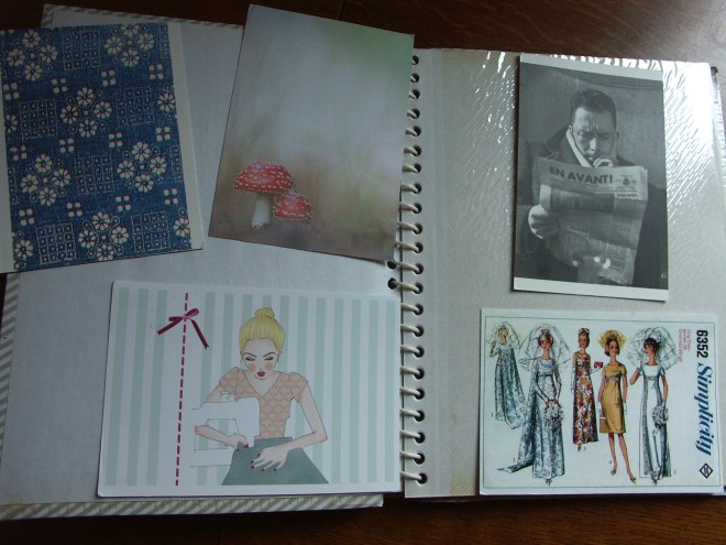 à gauche les cartes reçue d'Allemagne, à droite celles de Finlande.